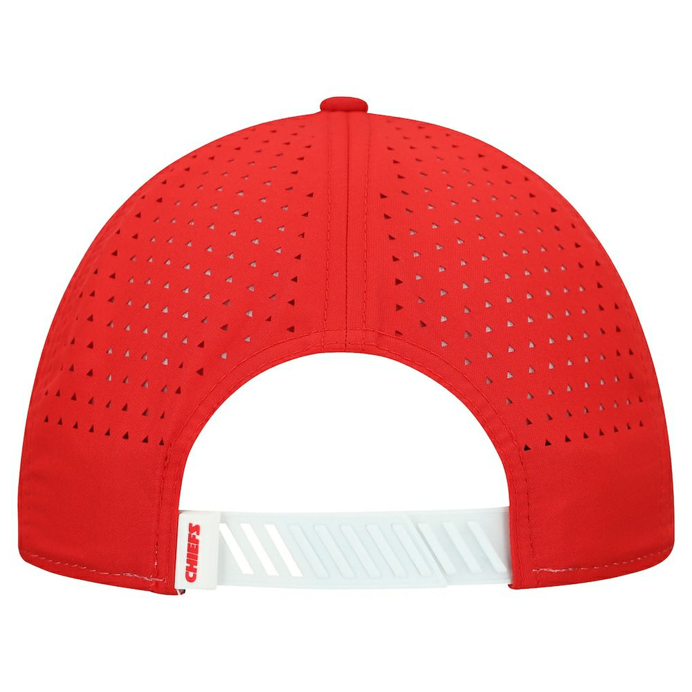 Kansas City Chiefs New Era Established Patch 9SEVENTY Adjustable Hat - White/Red - NFL