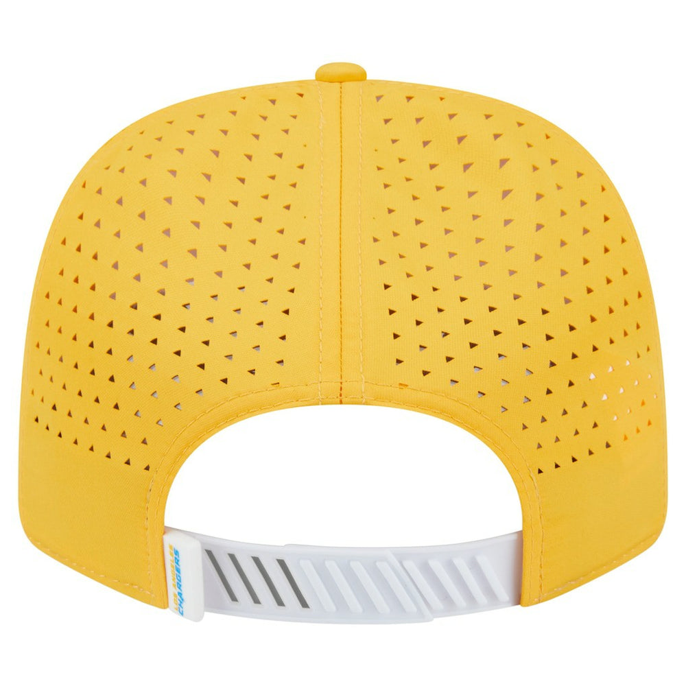 Los Angeles Chargers New Era Established Patch 9SEVENTY Adjustable Hat - White/Gold - NFL