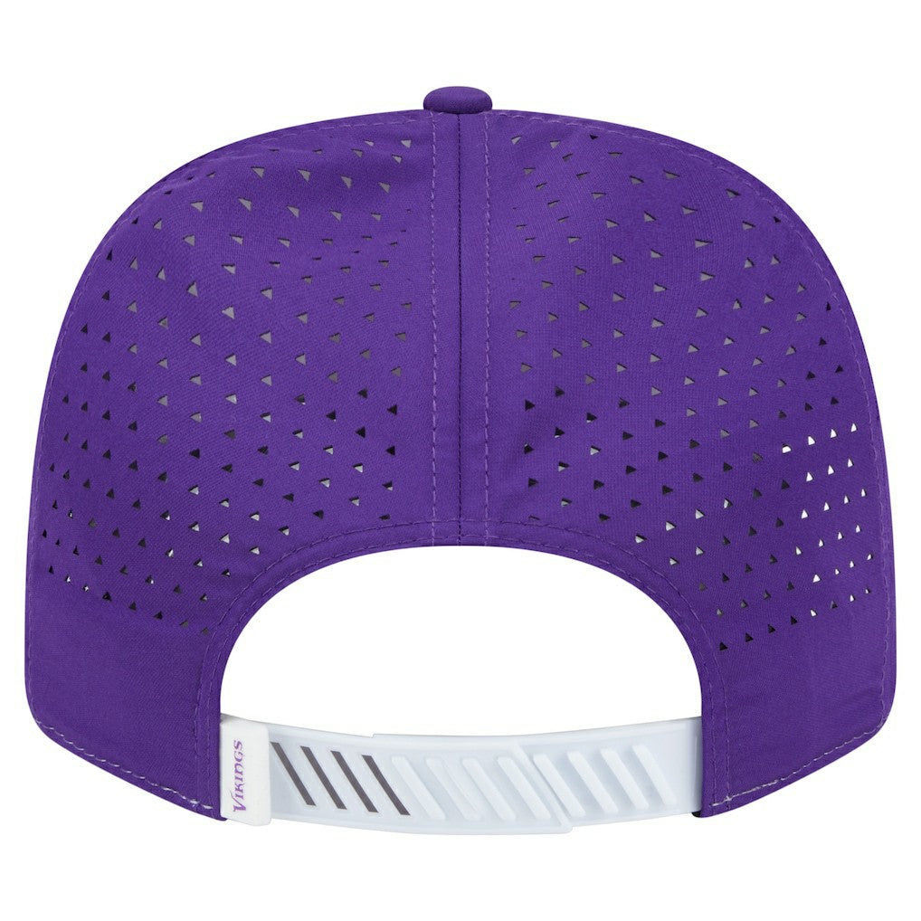 Minnesota Vikings New Era Established Patch 9SEVENTY Adjustable Hat - White/Purple - NFL