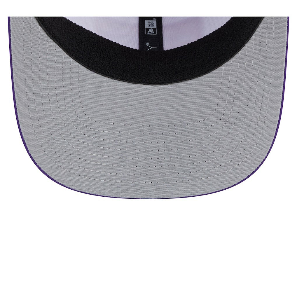 Minnesota Vikings New Era Established Patch 9SEVENTY Adjustable Hat - White/Purple - NFL