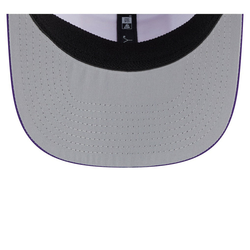 Minnesota Vikings New Era Established Patch 9SEVENTY Adjustable Hat - White/Purple - NFL