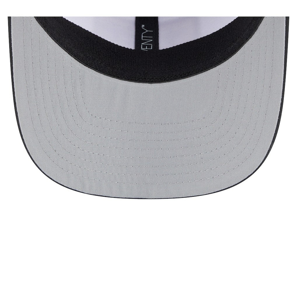 New Orleans Saints New Era Established Patch 9SEVENTY Adjustable Hat - White/Black - NFL