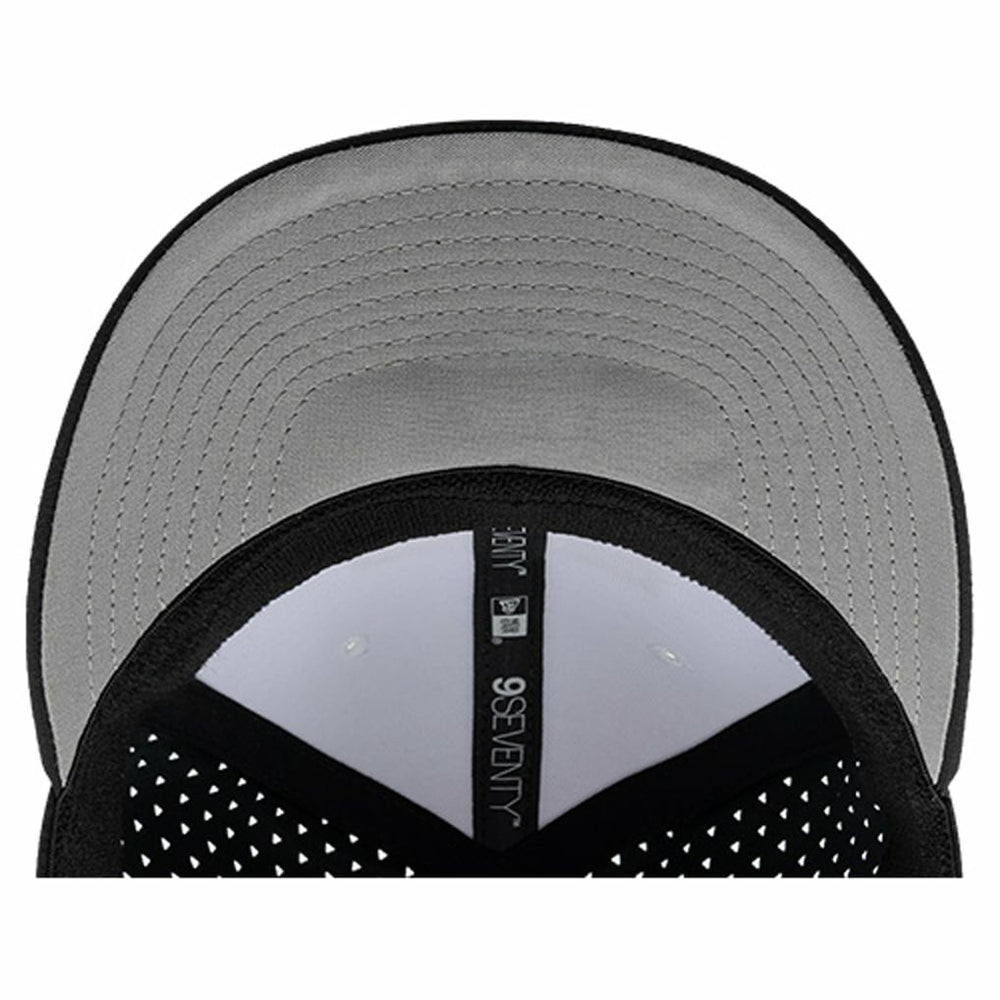 Pittsburgh Steelers New Era Established Patch 9SEVENTY Adjustable Hat - White/Black - NFL