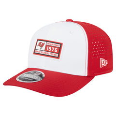 Tampa Bay Buccaneers New Era Established Patch 9SEVENTY Adjustable Hat - White/Red - NFL