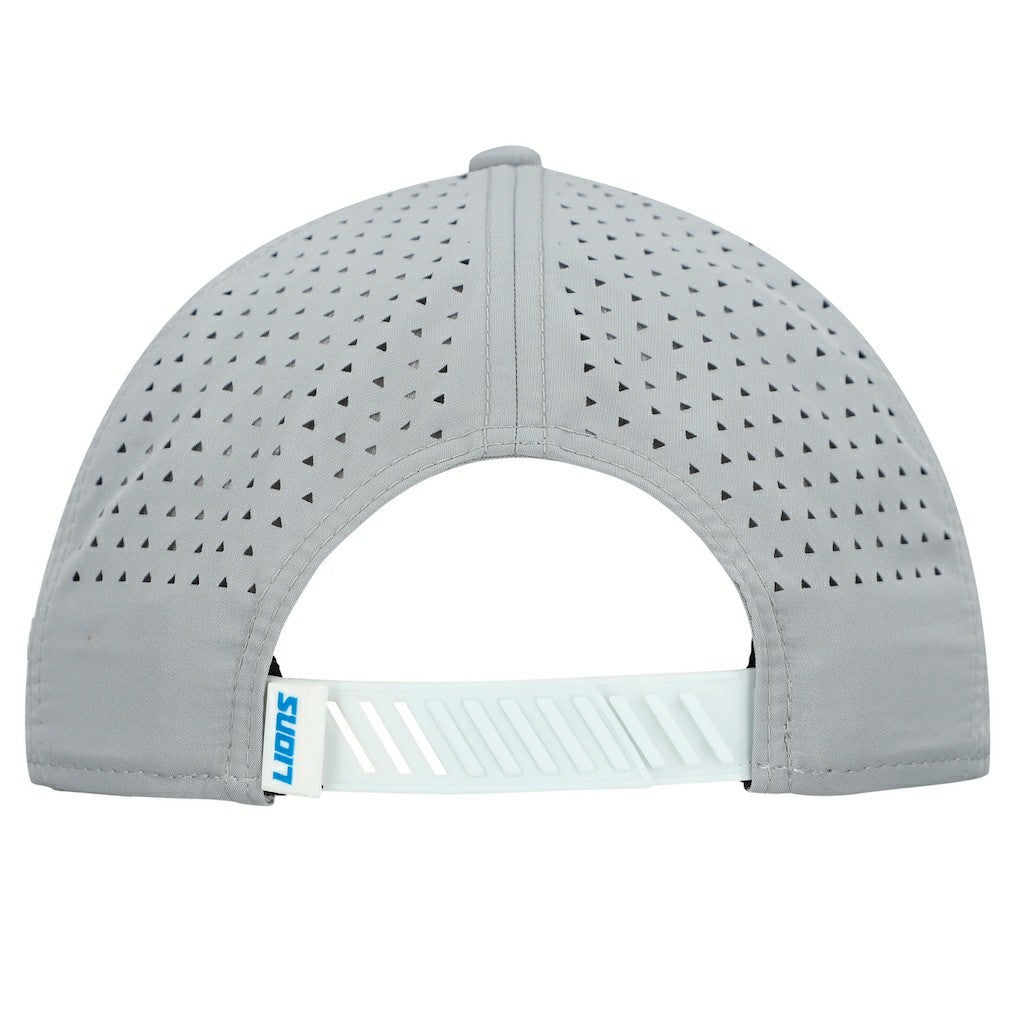 Detroit Lions New Era Established Patch 9SEVENTY Adjustable Hat - White/Silver - NFL