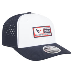 Houston Texans New Era Established Patch 9SEVENTY Adjustable Hat - White/Navy - NFL
