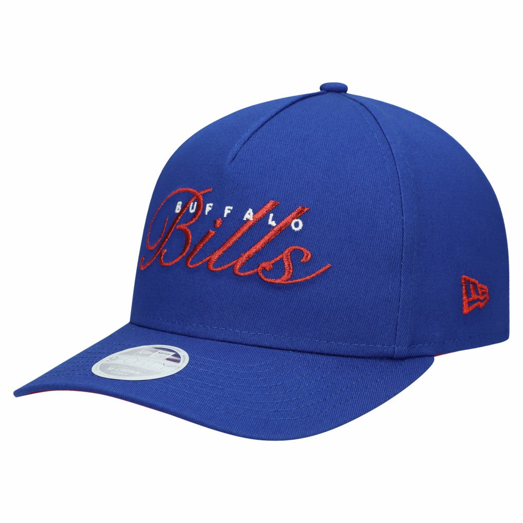 Buffalo Bills New Era Women's Metallic 9FORTY M-Crown A-Frame Adjustable Hat - Royal - NFL