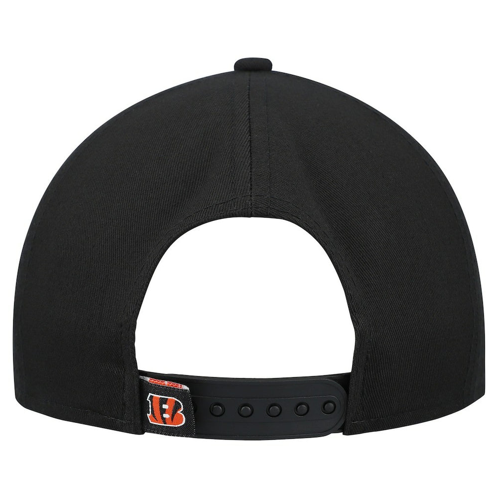 Cincinnati Bengals New Era Women's Metallic 9FORTY M-Crown A-Frame Adjustable Hat - Black - NFL
