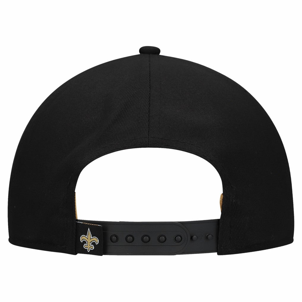 New Orleans Saints New Era Women's Metallic 9FORTY M-Crown A-Frame Adjustable Hat - Black - NFL