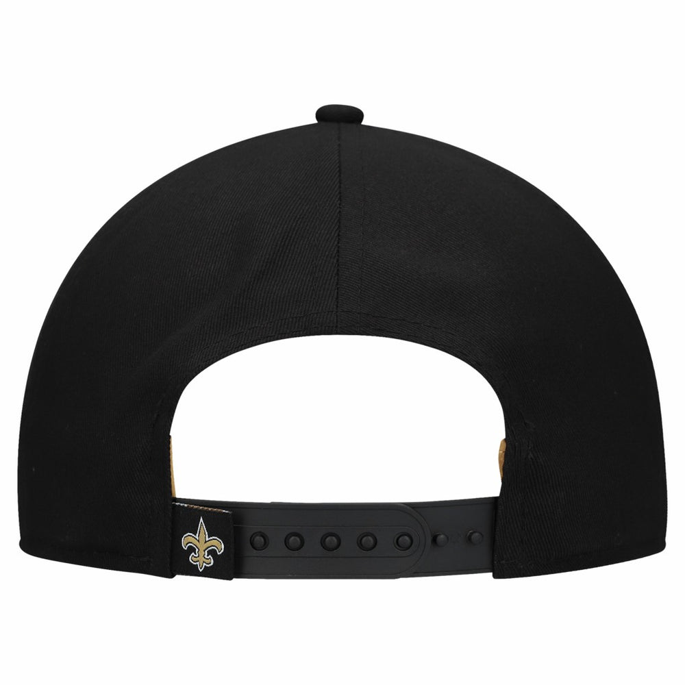New Orleans Saints New Era Women's Metallic 9FORTY M-Crown A-Frame Adjustable Hat - Black - NFL