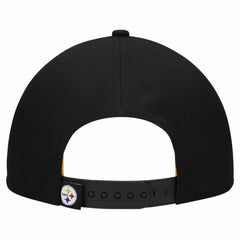 Pittsburgh Steelers New Era Women's Metallic 9FORTY M-Crown A-Frame Adjustable Hat - Black - NFL