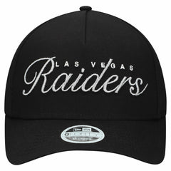 Las Vegas Raiders New Era Women's Metallic 9FORTY M-Crown A-Frame Adjustable Hat - Black - NFL
