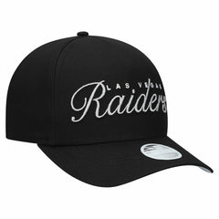 Las Vegas Raiders New Era Women's Metallic 9FORTY M-Crown A-Frame Adjustable Hat - Black - NFL
