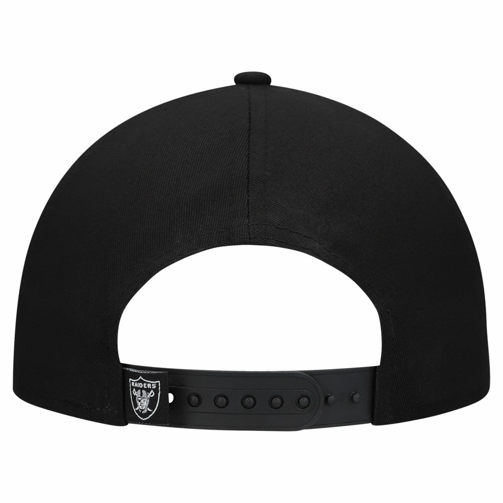 Las Vegas Raiders New Era Women's Metallic 9FORTY M-Crown A-Frame Adjustable Hat - Black - NFL