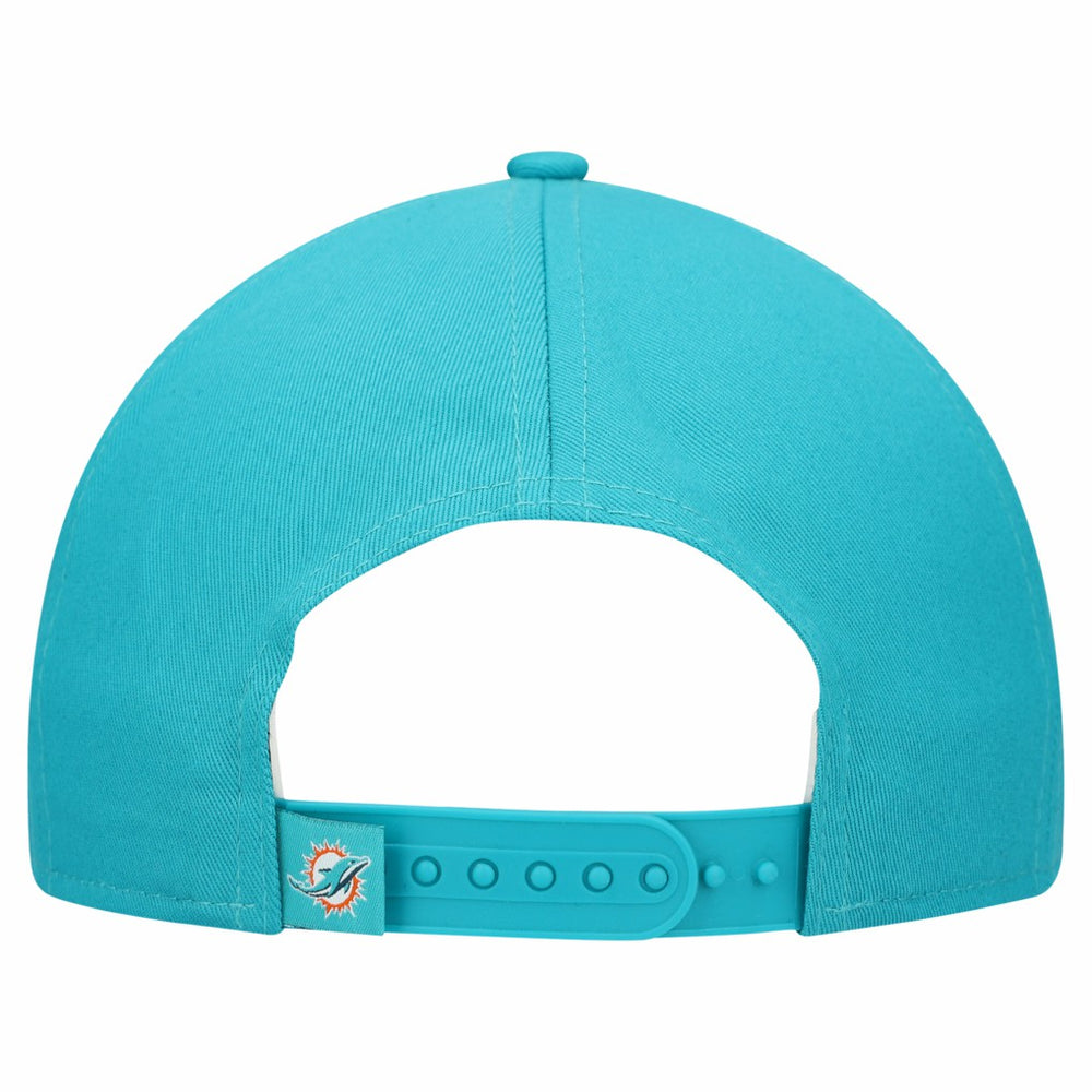 Miami Dolphins New Era Women's Metallic 9FORTY M-Crown A-Frame Adjustable Hat - Aqua - NFL