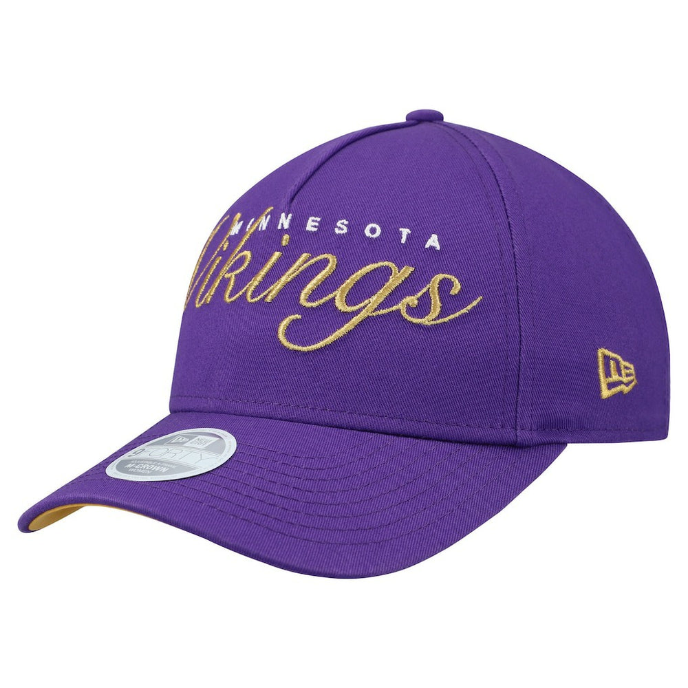 Minnesota Vikings New Era Women's Metallic 9FORTY M-Crown A-Frame Adjustable Hat - Purple - NFL