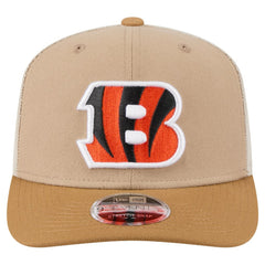 Cincinnati Bengals New Era Two-Tone Trucker 9SEVENTY Adjustable Hat - Light Beige - NFL