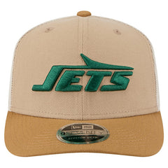 New York Jets New Era Two-Tone Trucker 9SEVENTY Adjustable Hat - Light Beige - NFL