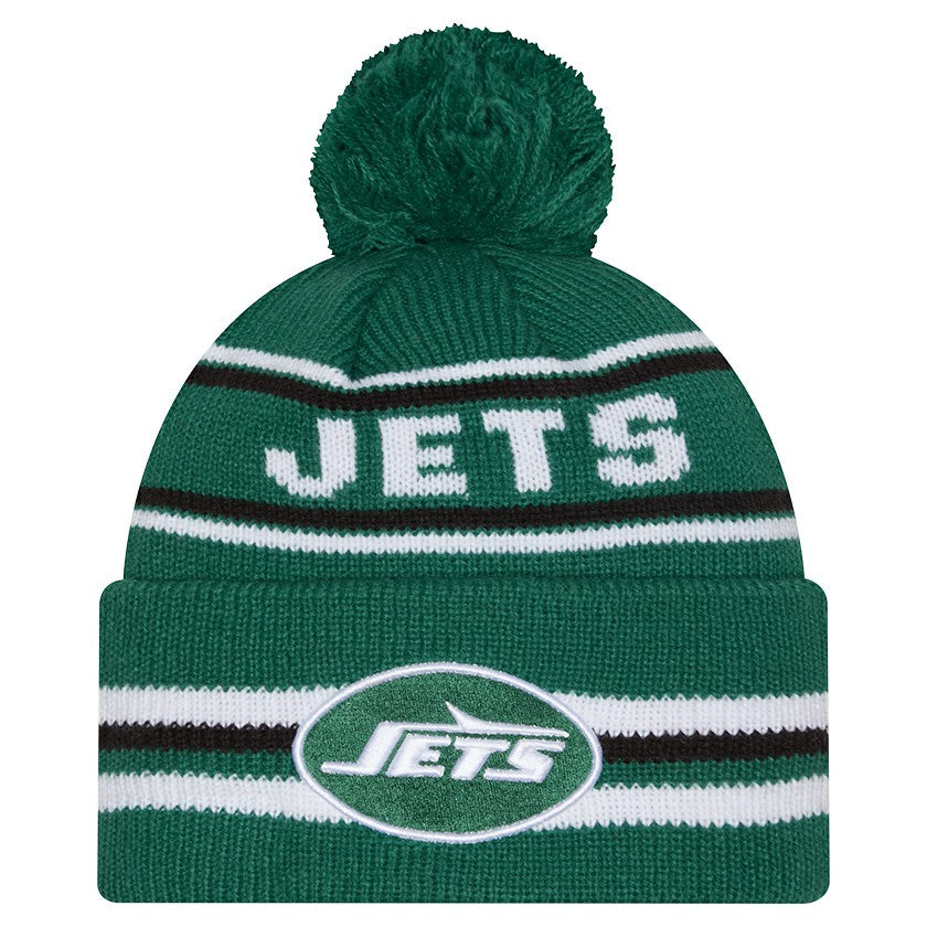New York Jets New Era Classic Cuffed Knit Hat with Pom - Green - NFL