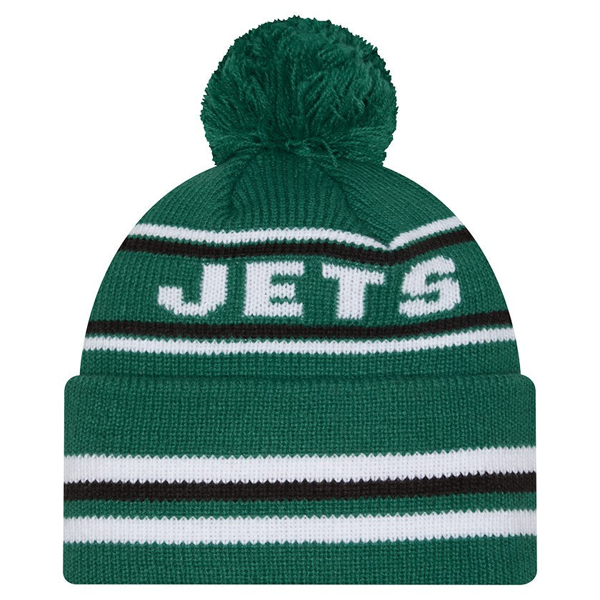 New York Jets New Era Classic Cuffed Knit Hat with Pom - Green - NFL