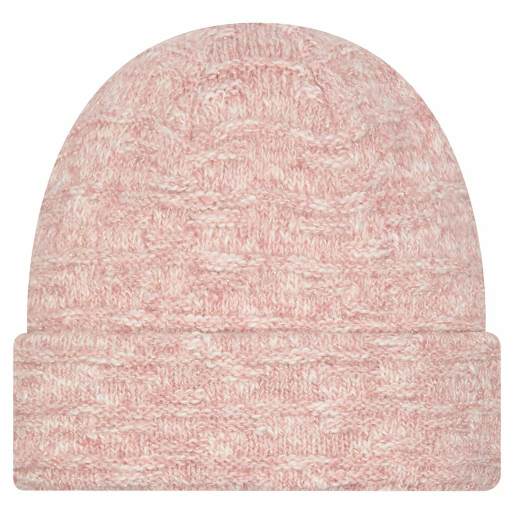 Washington Commanders New Era Women's Metallic Cuffed Knit Hat - Pink - NFL