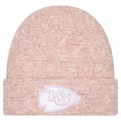 Kansas City Chiefs New Era Women's Metallic Cuffed Knit Hat - Pink - NFL