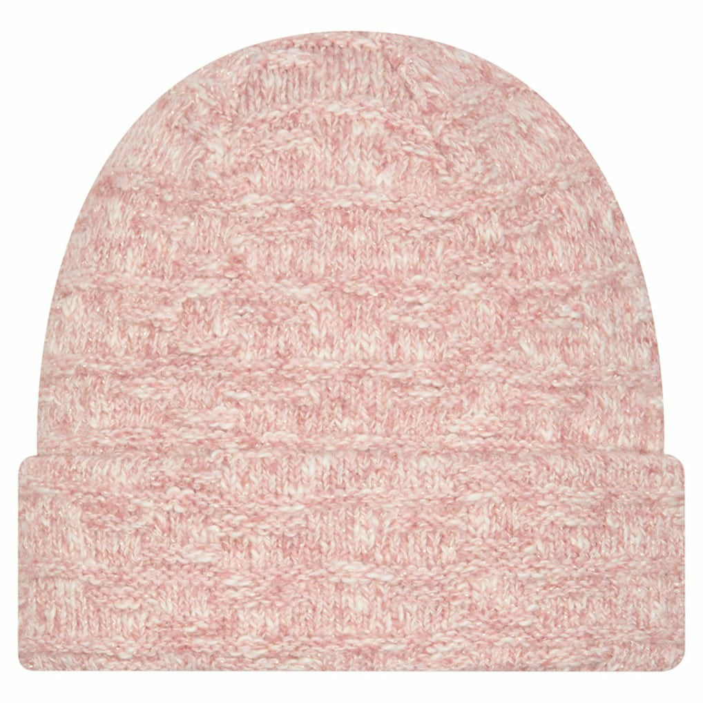 Pittsburgh Steelers New Era Women's Metallic Cuffed Knit Hat - Pink - NFL