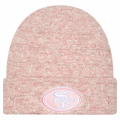 San Francisco 49ers New Era Women's Metallic Cuffed Knit Hat - Pink - NFL