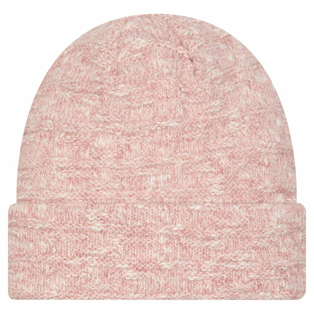 San Francisco 49ers New Era Women's Metallic Cuffed Knit Hat - Pink - NFL