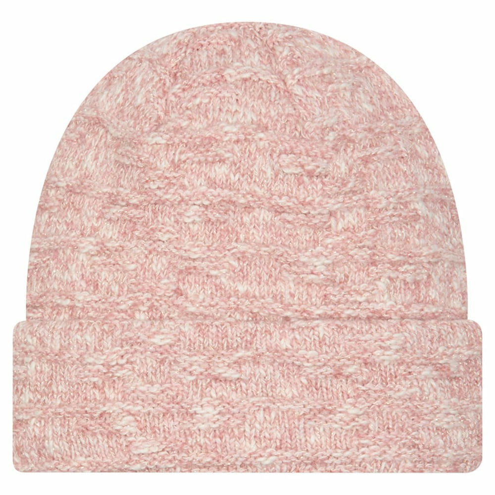 Detroit Lions New Era Women's Metallic Cuffed Knit Hat - Pink - NFL