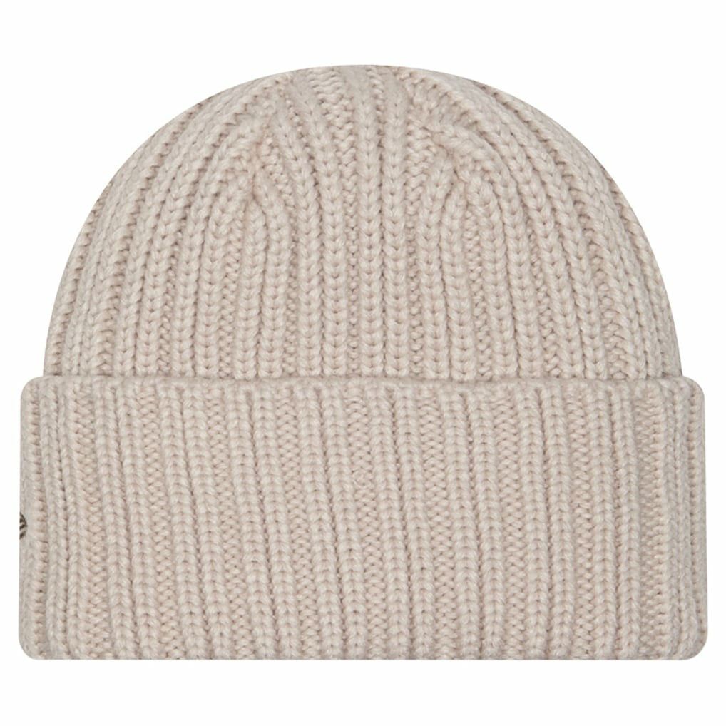 Buffalo Bills New Era Logo Applique Cuffed Knit Hat - Light Beige - NFL