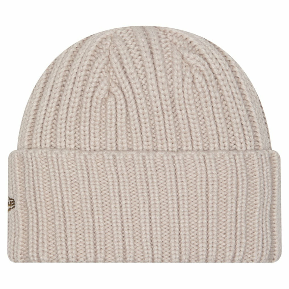 Cincinnati Bengals New Era Logo Applique Cuffed Knit Hat - Light Beige - NFL