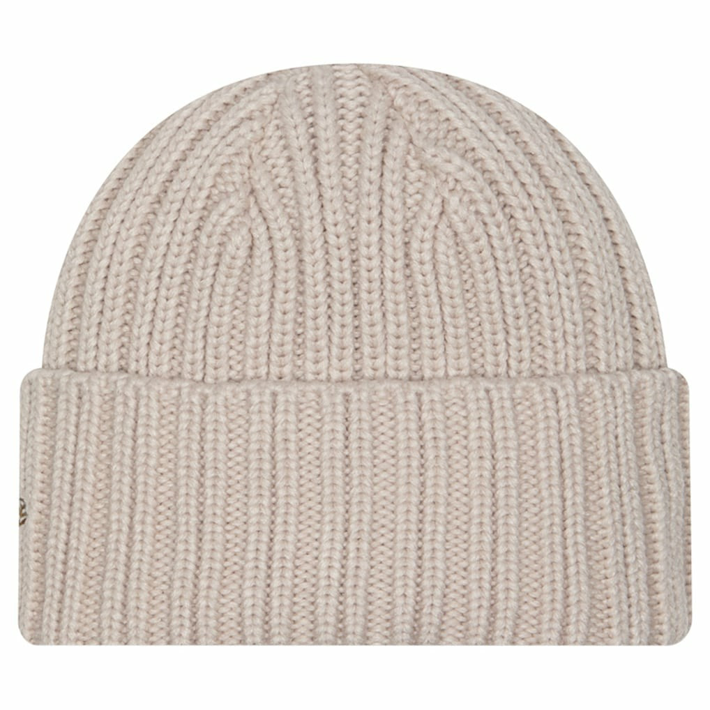 Cleveland Browns New Era Logo Applique Cuffed Knit Hat - Light Beige - NFL
