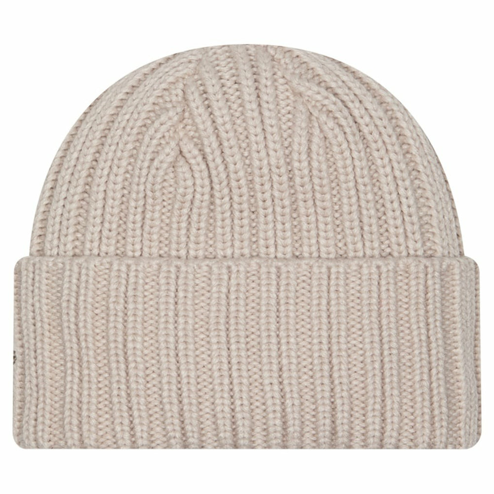 Las Vegas Raiders New Era Logo Applique Cuffed Knit Hat - Light Beige - NFL