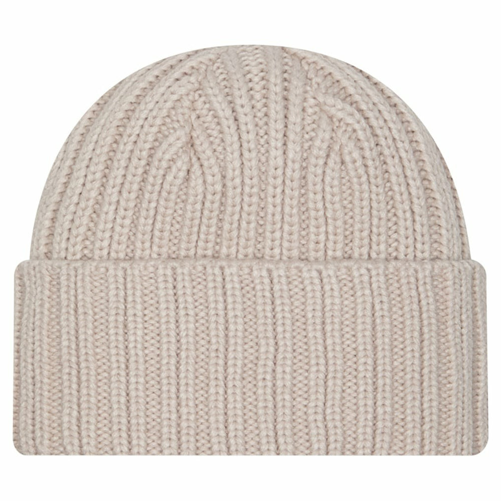 Detroit Lions New Era Logo Applique Cuffed Knit Hat - Light Beige - NFL
