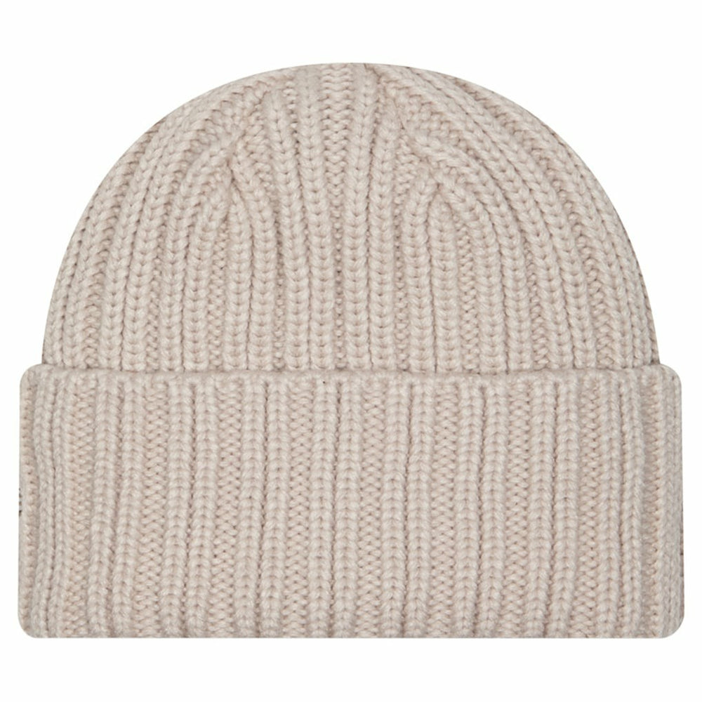 Minnesota Vikings New Era Logo Applique Cuffed Knit Hat - Light Beige - NFL