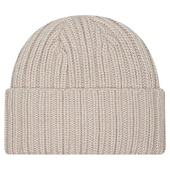 New York Jets New Era Logo Applique Cuffed Knit Hat - Light Beige - NFL