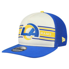 Los Angeles Rams New Era Banner A-Frame 9FIFTY Snapback Hat - Cream/Royal - NFL
