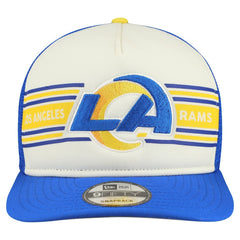 Los Angeles Rams New Era Banner A-Frame 9FIFTY Snapback Hat - Cream/Royal - NFL