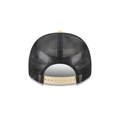 New Orleans Saints New Era Banner A-Frame 9FIFTY Trucker Snapback Hat - Cream/Black - NFL