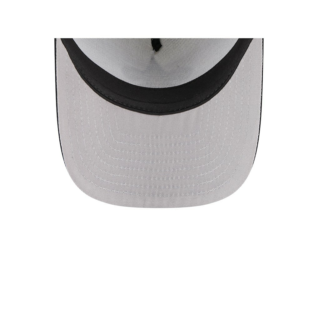 New Orleans Saints New Era Banner A-Frame 9FIFTY Trucker Snapback Hat - Cream/Black - NFL