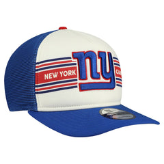New York Giants New Era Banner A-Frame 9FIFTY Snapback Hat - Cream/Royal - NFL