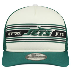 New York Jets New Era Banner A-Frame 9FIFTY Snapback Hat - Cream/Green - NFL
