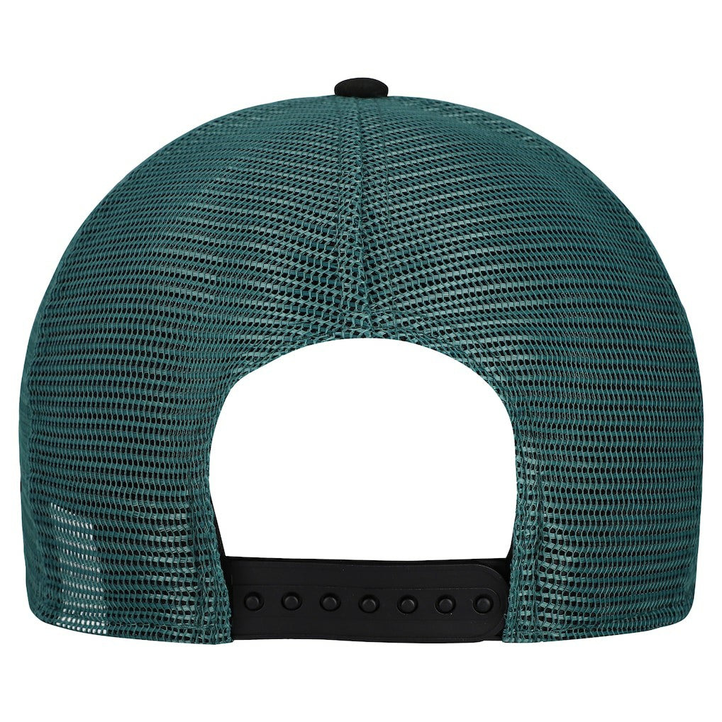 Philadelphia Eagles New Era Banner A-Frame 9FIFTY Snapback Hat - Cream/Midnight Green - NFL