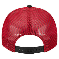 San Francisco 49ers New Era Banner A-Frame 9FIFTY Trucker Snapback Hat - Cream/Scarlet - NFL