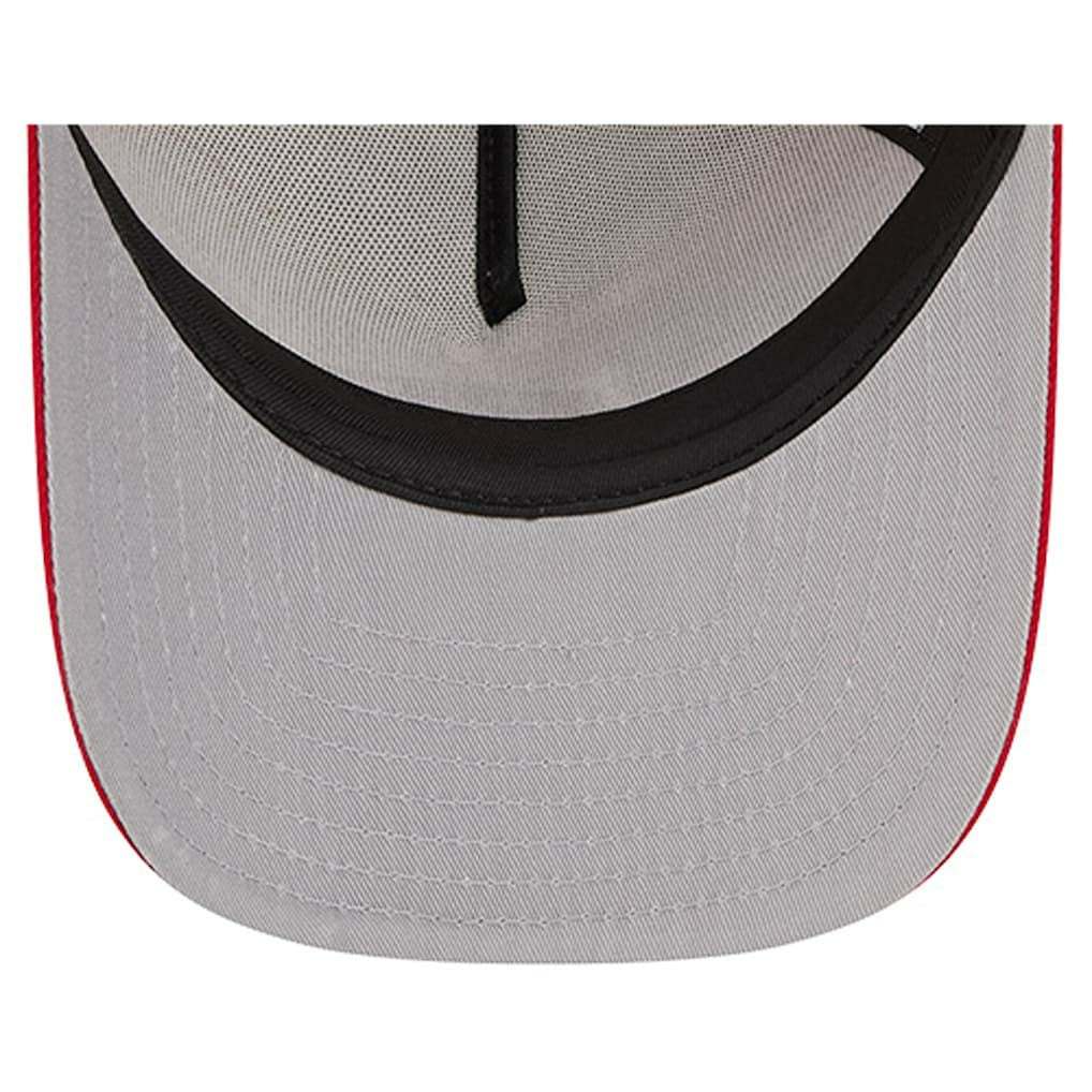 San Francisco 49ers New Era Banner A-Frame 9FIFTY Trucker Snapback Hat - Cream/Scarlet - NFL