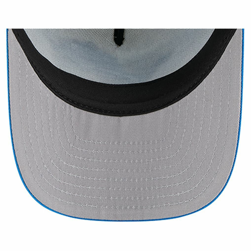 Detroit Lions New Era Banner A-Frame 9FIFTY Trucker Snapback Hat - Cream/Blue - NFL