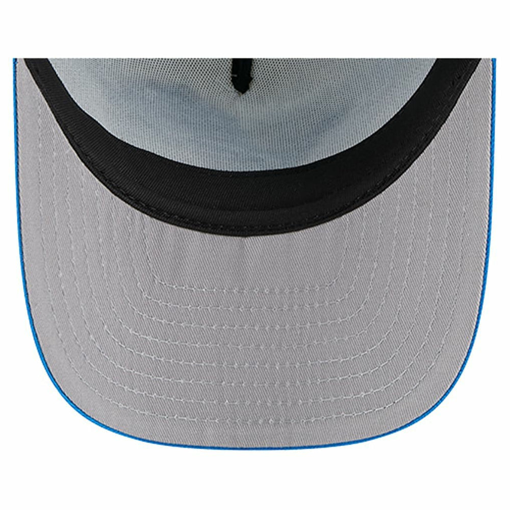 Detroit Lions New Era Banner A-Frame 9FIFTY Trucker Snapback Hat - Cream/Blue - NFL