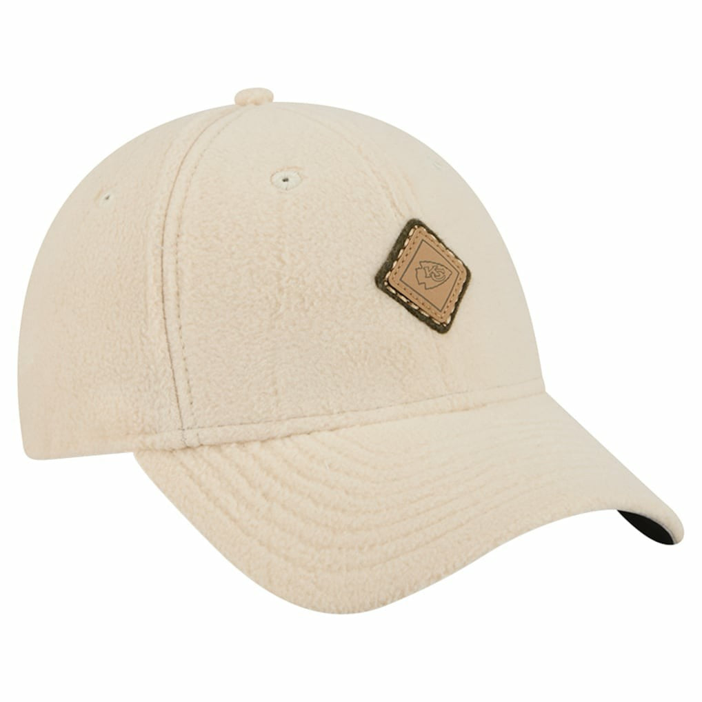Kansas City Chiefs New Era Women's Comfy 9FORTY Adjustable Hat - Cream - NFL
