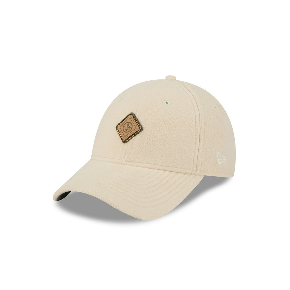 Pittsburgh Steelers New Era Women's Comfy 9FORTY Adjustable Hat - Cream - NFL